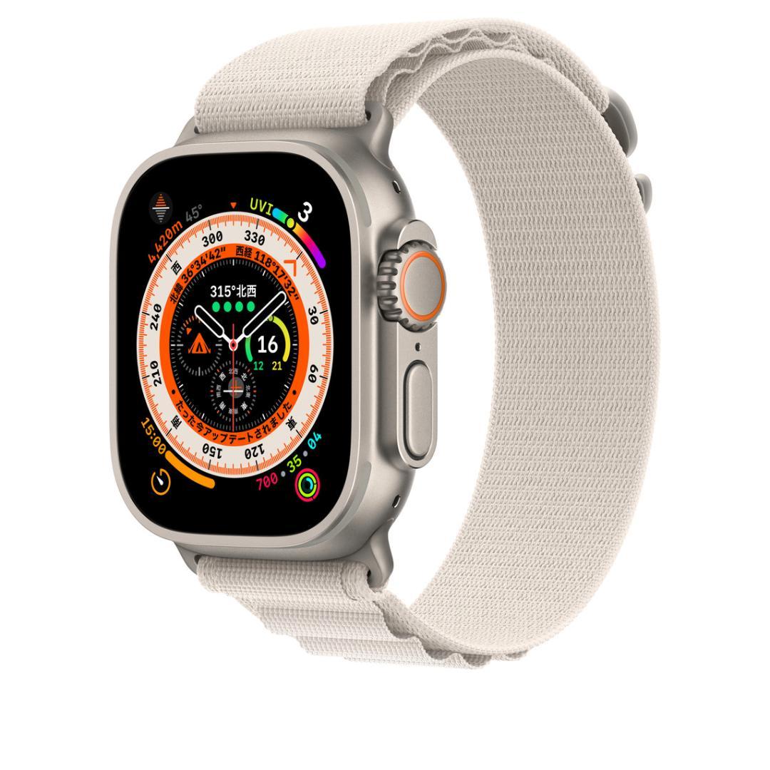 Apple Watch Ultra GPS+Cellularモデル 49mm アルパインループ M